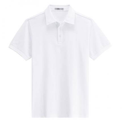 【定制】白色POLO衫定做，原身布衣領免費設計效果圖
